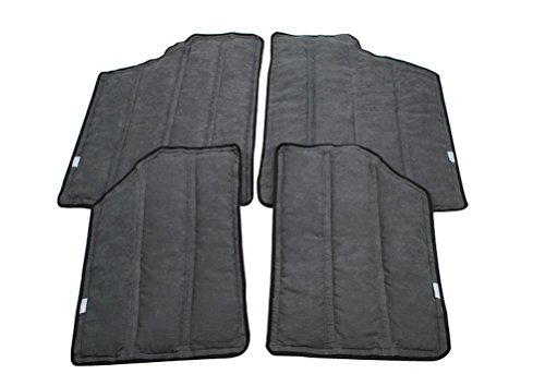 VSEK Black Hardtop Sound Deadener & Insulation - 4 piece for 2 Doors Jeep Wrangler JK 2012- 2015