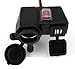 Exlight Add on Kit Waterproof Durable Double 5v USB Phone GPS Charging 12v Motorcycle Cigarette Lighter Integration Motorbike Power Port Socket Charger with Switch Handlebar Bracket Mount and Built in Fuse Black in Colour