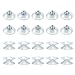 TOVOT 20PCS 2 Types Suction Cups Suction Pads with Screw 30mm Scukers Set for Glass