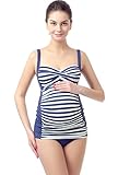 Momo Maternity UPF 50+ Swim Tankini & Bottom 2-Piece Set
