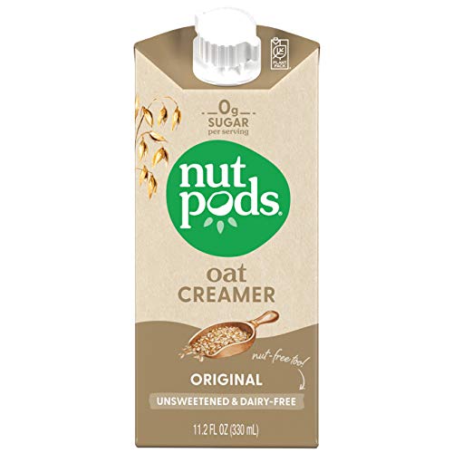 nutpods Oat Original, (12Pack), Unsweetened DairyFree Creamer, Nut