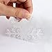 Coogam 135 PCS Christmas Decorations Snowflake Window Sticker Set of 5 Sheet DIY Window Cling - Removable Snow Decal for Mirror Glass Door Car Body Holiday Xmas
