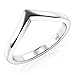 Metal Factory Sz 11 Sterling Silver 925 Chevron Stackable Ring
