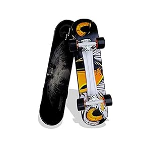 jaspo Power Kids Fiber Skateboard for Beginners (Black, 6 Years & Above, 26″ inches)