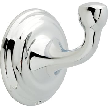 Delta Faucet Bath Accessories 70035 Windemere Bathroom Sets, Towel Hook, Polished Chrome