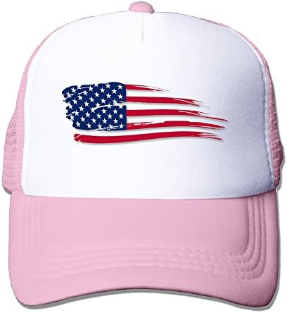 YoupE American Flag Outdoor Mesh Hat Hiphop Cap Adjustable Pink