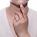 BERRICLE Sterling Silver 3-Stone Wedding Engagement Rings Princess Cut Cubic Zirconia CZ Ring for Women, Rhodium Plated Size 4-10