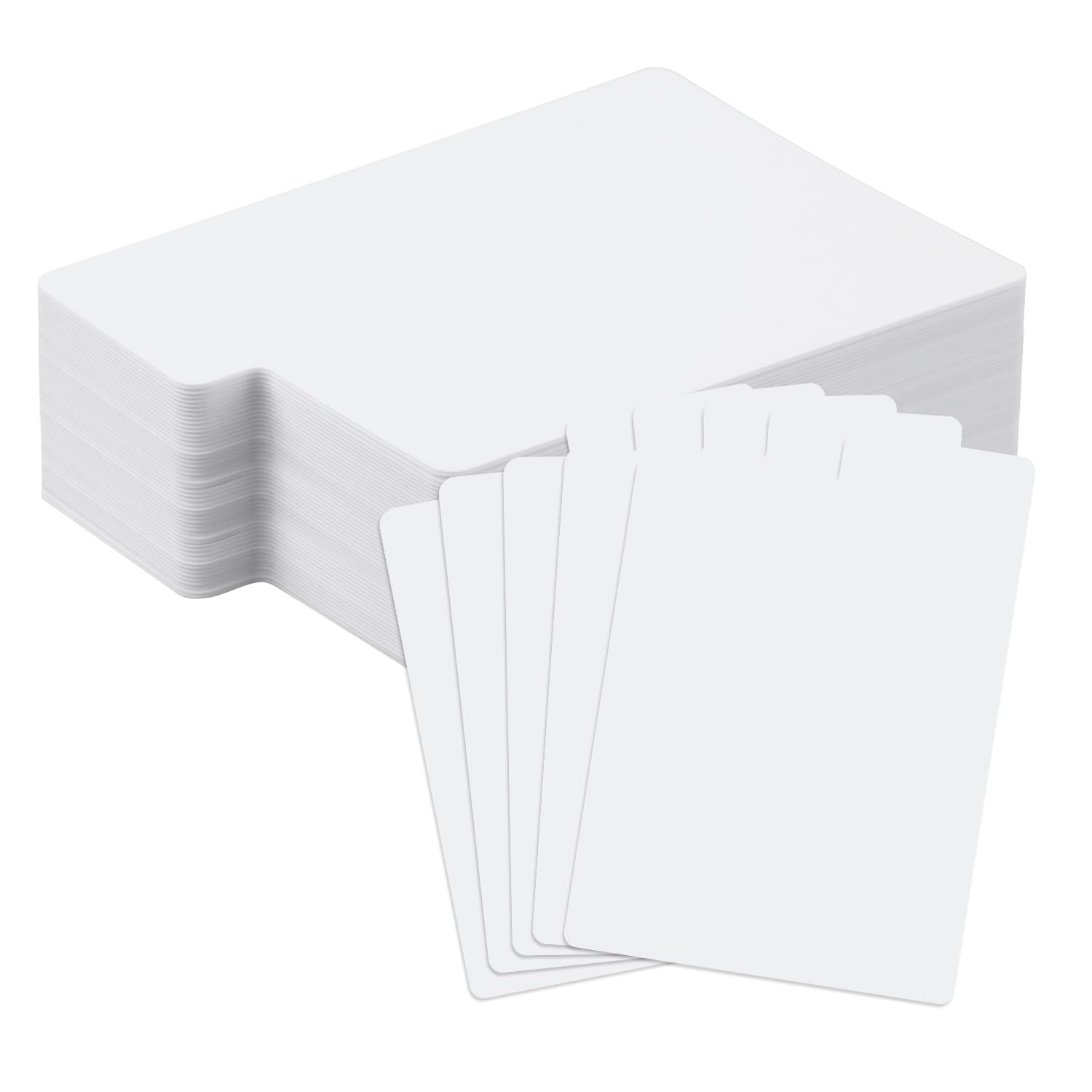 50pcs Collectible Card Dividers, 2.7x3.8 Inch Plastic Divider Cards Separator Trading Card Organizer Reusable Card Sorting Dividers for Games Supplies Organization