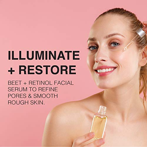 Beet and Retinol Gel Face Serum Vitamin A Facial Serum for AntiAging