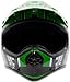 Typhoon Youth Kids Offroad Gear Combo Helmet Gloves Goggles DOT Motocross ATV Dirt Bike Motorcycle Green Black, Medium
