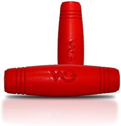 Wedual Mokuru Rollver Toy Desktop Fidget Toy- Stress Relief Wood Rolling Stick- Anxiety Release for Office- Party Class Bar Flip Toy ADD - ADHD Desktop Flip Toys Training toy (Red)