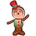 HolidayTime Airblown Inflatable Outdoor Christmas Characters - Gingerbread Man and Girl Bundle 2017