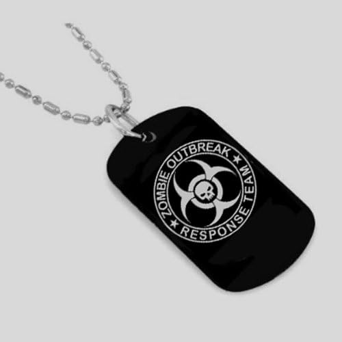 BlingforfunZombie Respond Team Dog Tag Necklace-With Free Chain