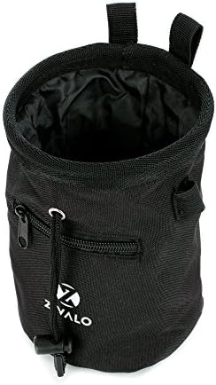 Zivalo Chalk Bag with Drawstring Closure, Belt and Zipper Pocket - For Rock Climbing, Weight Lifting, Bouldering, Gymnastics & CrossFit