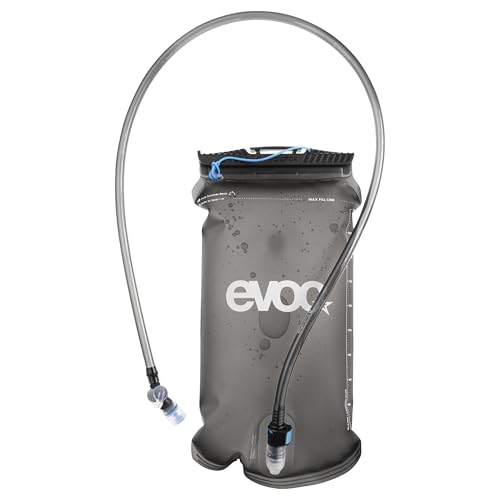 EVOC HYDRATION BLADDER 2 hydration bladder (leak-proof hydration bag with flexible tube and bite valve, easy to clean, volume: 2 l), Carbon Grey