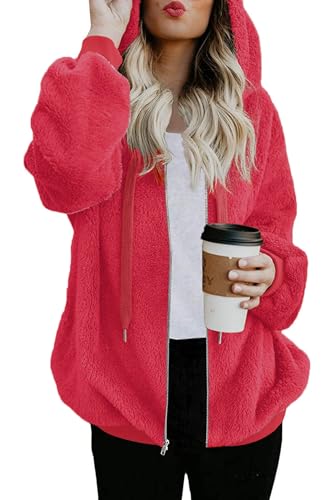 ReachMe sherpa fleece zip up hoodie