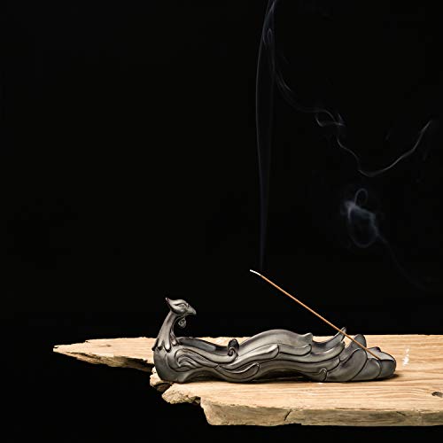 Zayton Incense Stick Holder Incense Burner Phoenix Like Ceramic Decorative Incense Ash Catcher for Home Ornament Meditation Bedroom