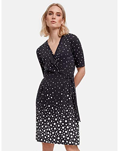 Taifun Nauwsluitende jurk voor dames, met 3/4 mouwen, 3/4 mouwen, mouwsplit, etui-jurk, jerseyjurk, feestelijke jurk… - Image 6