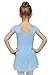 Dance Leotard with Skirt for Girls by Mdnmd (Tag130) Age 6-8,Blue