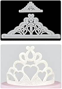 Molde para tartas de corona de fondant Tiara cortador de galletas para
