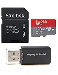 El paquete de tarjetas de memoria Ultra Micro SDXC de 128GB de SanDisk funciona con Samsung Galaxy Tab A (2017) (2018), Tab Active 2 Phone UHS I Class 10 (SDSQUAR 128G GN6MA) más todo excepto el lector de tarjetas Stromboli TM