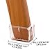 LimBridge Chair Leg Wood Floor Protectors, Chair Feet Glides Furniture Carpet Saver, Silicone Caps with Felt Pads #15, Length 1-7/16