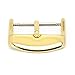 Wellfit Watch Bands Straps Replacement Buckle Watch Watchband Clasp - Choice of Color and Size - Vacuum PVD Finish (20mm, Gold)