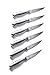 Steak Knives Set of 6 Stainless Steel Full Edge Serrated Steak Knives Dishwasher Safe