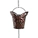 Iron Butterfly Decorative Rain Chain for Gutters | Unique Downspout Extension Home Décor | Rainwater Diverter with Rain Collector Cups is an Excellent Gift Idea for Housewarming, Birthday