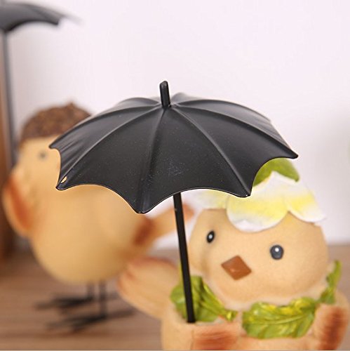 URToys 2Pcs/Set Cute Resin Chicken In Umbrella Coin Bank Currency Save Money Pot Animal Money Box Creative Piggy Bank Christmas Children Gift Home Furnishing Ornament Figurines Decoration - Thumbnail 2