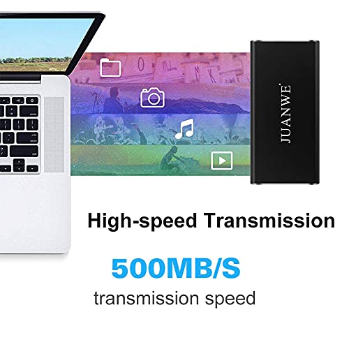 JUANWE 1TB Solid State External Hard Drive USB 3.0 TypeC Portable SSD