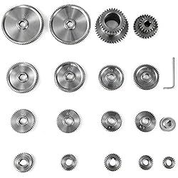Mophorn 18pcs/Set CJ0618 Lathe Mini Lathe Gears
