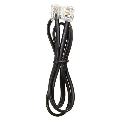 RJ11 to RJ11 Cable 5ft, NEORTX 1.5 Meters Phone Cord Telephone Line Extension Cord Cable Wire Male to Male RJ11 6P4C Modular Plug for Landline Telephone Fax Machine (Black)
