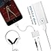 ZERKAR iPhone 8 Plus Adapter - lightingning headset audio charging adapter. Listen to music while charging. Support for call features and music controls, iphone dongle for IOS 11 (white)