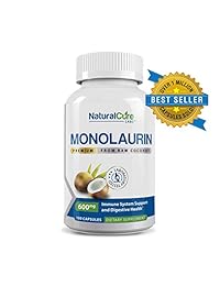 Natural Cure Labs Premium monolaurin – 600 mg, 100 Cápsulas