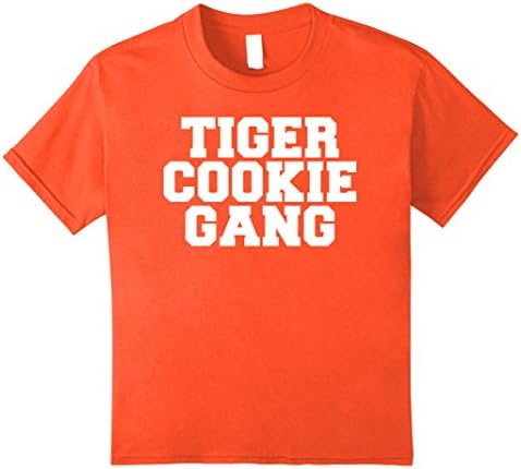 unisex-child Tiger Cookie Gang Tahlequah Orange Tee 8 Orange