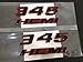Yoaoo 2x OEM Red Frame 345 HEMI Emblem Badges Alloy 3d Logo for HEMI Dodge Challenger Chrysle 300c Red Line