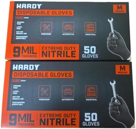 Amazon.com : 9 mil Nitrile Powder Free Gloves 50 Pc (XX-Large) by