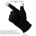 Mydeal Womens Fashion Winter Gloves Texting Gloves Touch Screen Gloves Mittens Thick Warm Mittens Cold Weather Gloves - Black