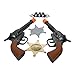 Imprints Plus BG Dress Up Cowboy Costume Accessories for Kids 11-Piece Set Includes 2 Click-Action Toy Guns 7