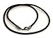 DragonWeave Thick 3mm Black Leather Gunmetal Cord Necklace