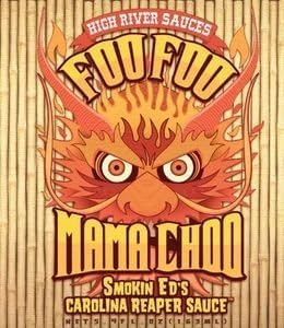 Foo Foo Mama Choo Hot Sauce with Smoking Ed's Carolina Reaper Pepper 5.4 oz by High River Sauces
