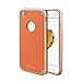 iPhone 7 Case, AmberCase [Flexible Durability] Anti-Slip TPU Defensive Pretty Texture Ultra Slim Lightweight Soft Back Cover Case for Apple iPhone 7 (2016) (Orange & Rose Gold)