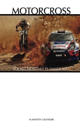 Motocross Pocket Monthly Planner 2017: 16 Month Calendar