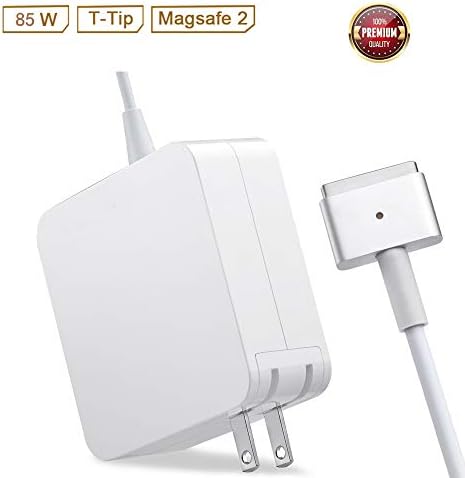 Mac Pro Charger Replacement for MacBook Pro with 13-inch 15-inch Retina Display After 2012 Ac 85W Magsafe 2 T-Tip Power Adapter Connector