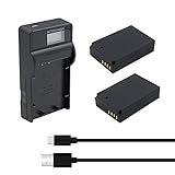 Bonacell LP-E12 Replacement Battery 2 Pack 1100mAh and Charger Kit (LCD) Compatible with Canon EOS M50, EOS M100, Rebel SL1, EOS100D, EOS M, EOS M2, EOS M10 Mirrorless Digital Camera