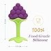 Baby Teething Toys, FDA Approved BPA-Free Soft Silicone Fruit Teether Set with Pacifier Clip/ Holder for Toddlers & Infants, 5 Pack