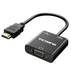 VicTsing HDMI to VGA Adapter, 1080P Gold-Plated Active