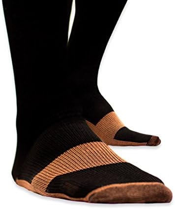 6 Pack Energy Copper Graduate Compression Socks. Great for running, flight, travel, and maternity. Medical Grade Circulation socks helps improve circulation, recovery and boost stamina. (Size S/M)
