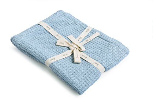 Zoog-Organic-Cotton-Toddler-Blanket-Natural-Dye-Premium-Quality-GOTS-Certified-Non-Chemical-Non-Toxic-100-Organic-Cotton-Soft-Knitted-31-x-40-Baby-Blue-Blue
